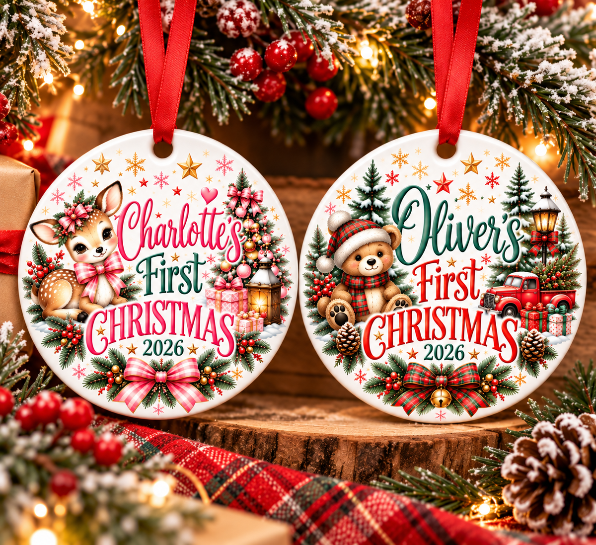 Personalized Baby’s First Christmas Ornament