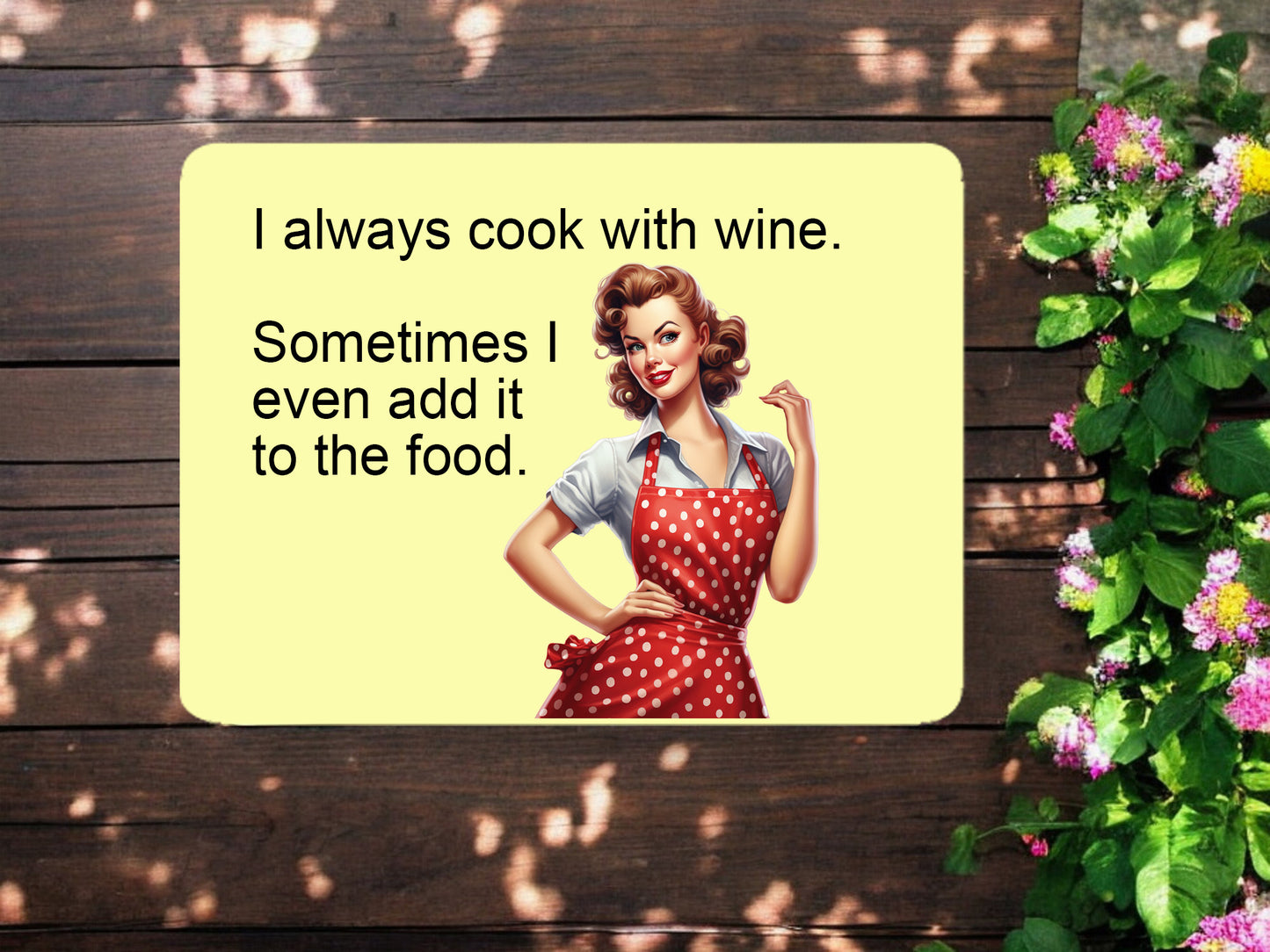 Cook with Wine Magnet - Funny!