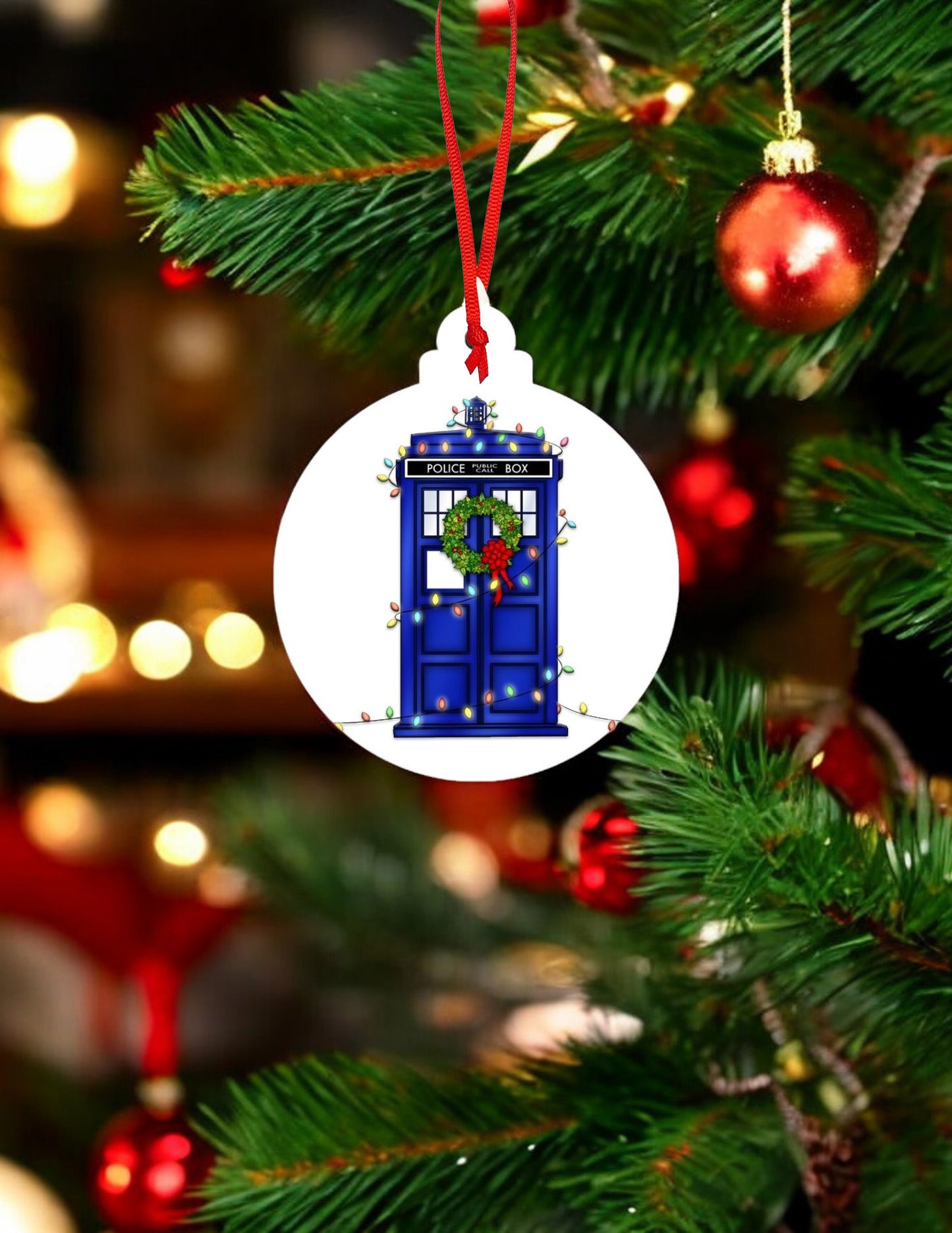 Doctor Who-Inspired Tardis Ornament