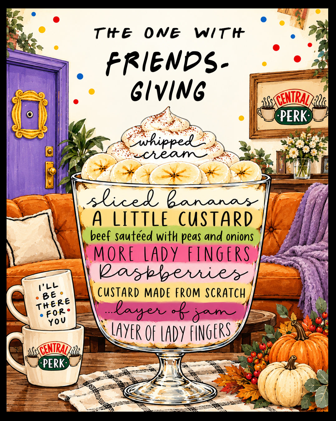 Friendsgiving Metal Sign