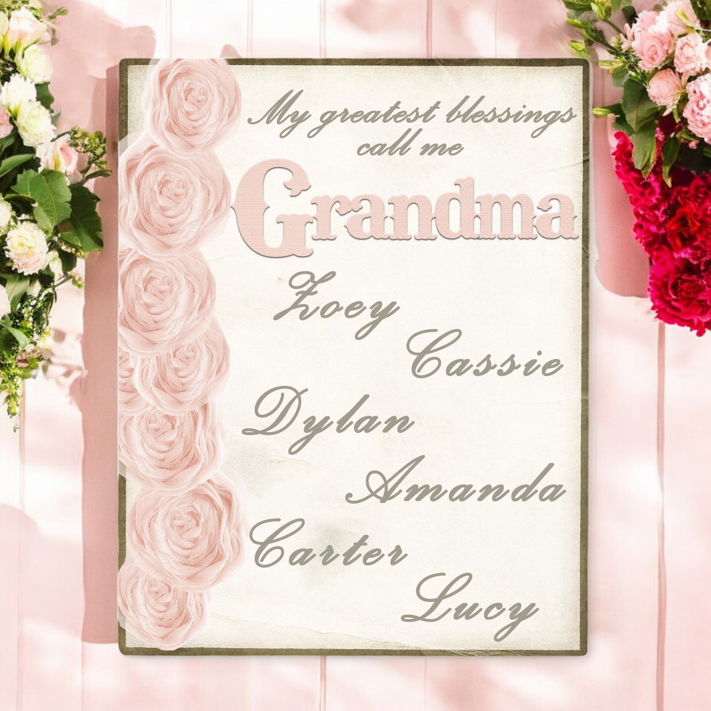 Customized Sign for Grandma