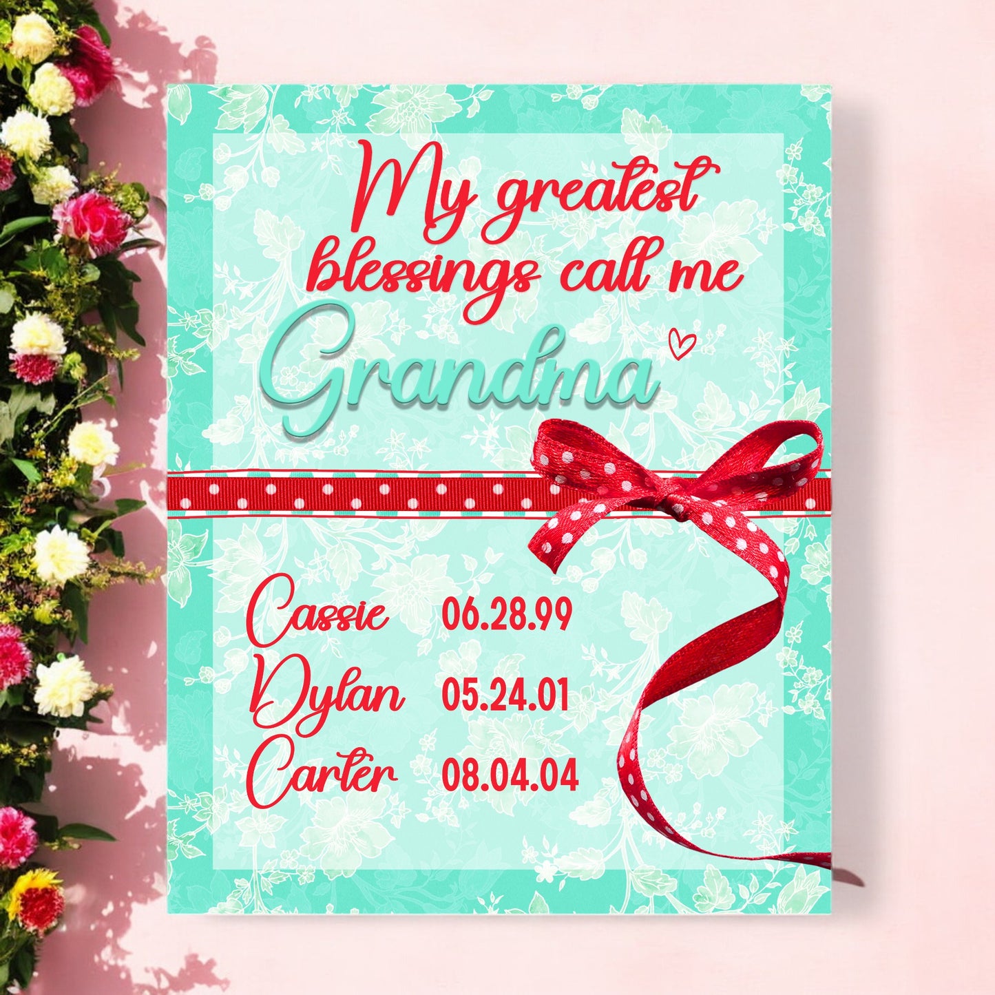 Customized Sign for Grandma
