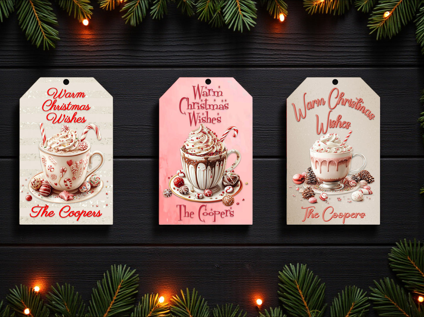 Personalized MDF Holiday Gift Tag
