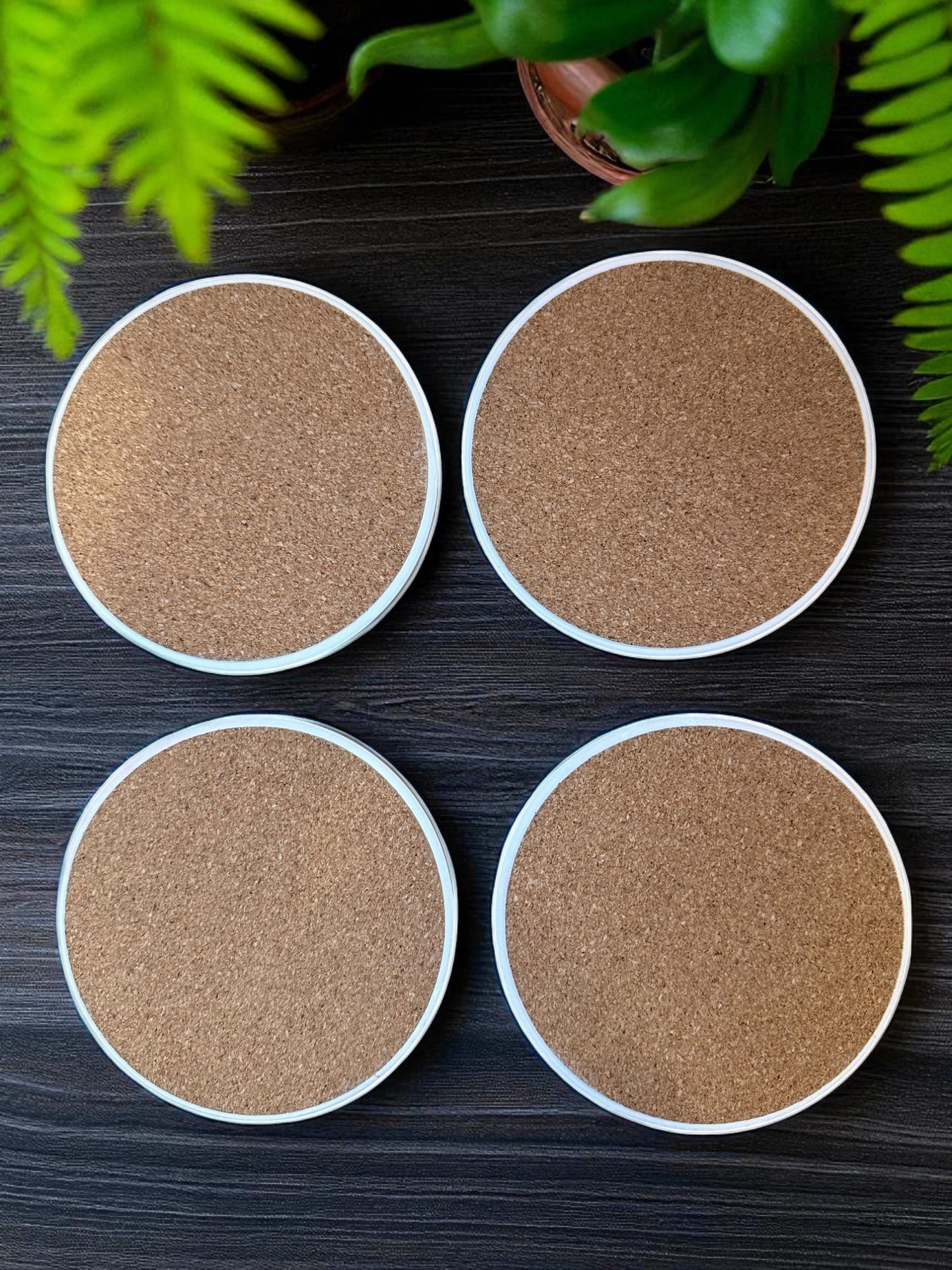 Yorkie puppy dog coasters - set of 4