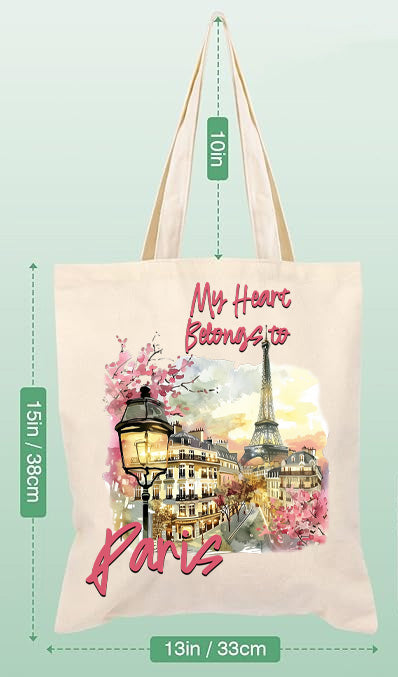 My Heart Belongs to Paris Tote Bag