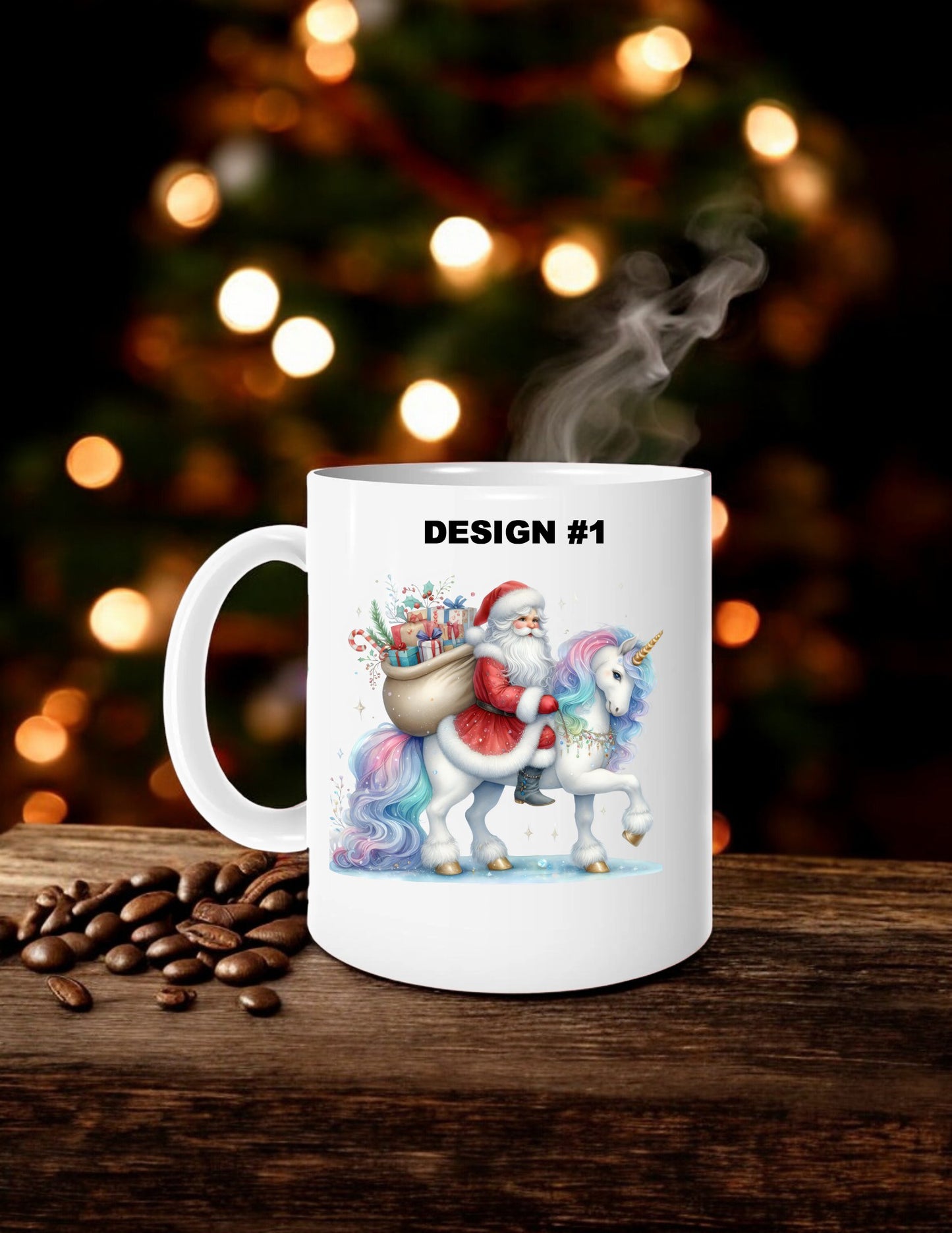 Santa Unicorn Personalized Mug