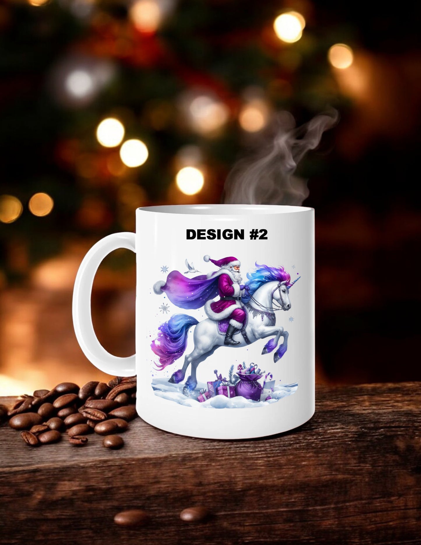Santa Unicorn Personalized Mug