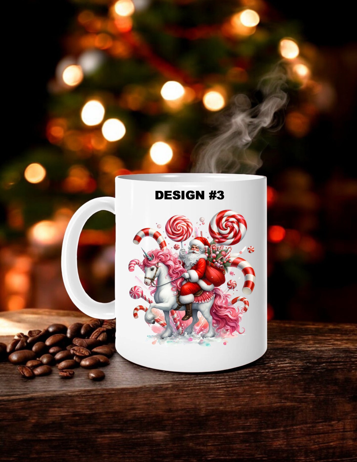 Santa Unicorn Personalized Mug