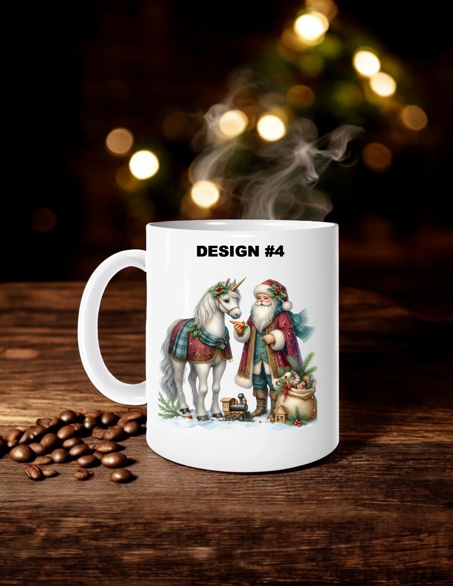 Santa Unicorn Personalized Mug
