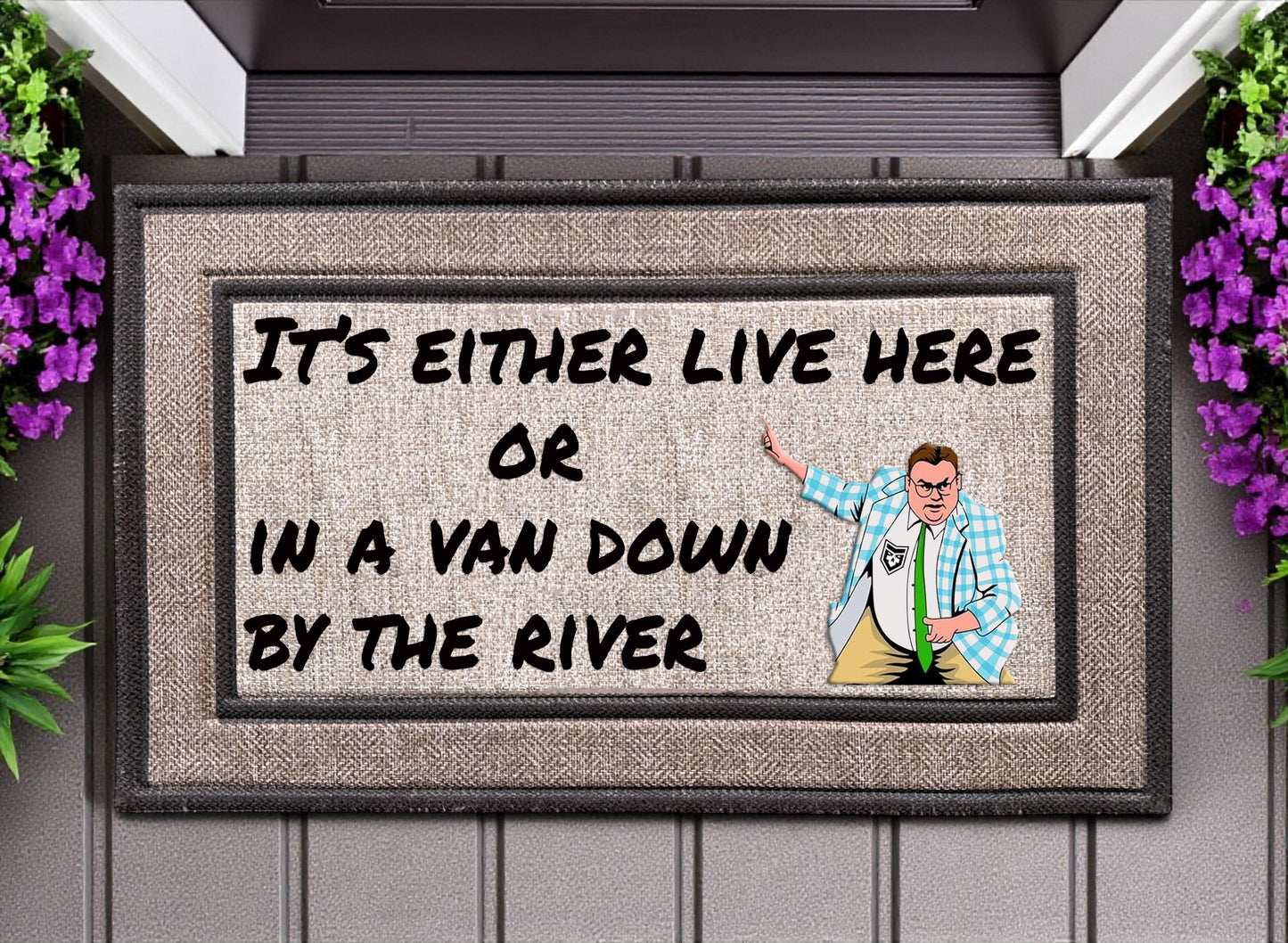 SNL's Matt Foley-Inspired Door Mat