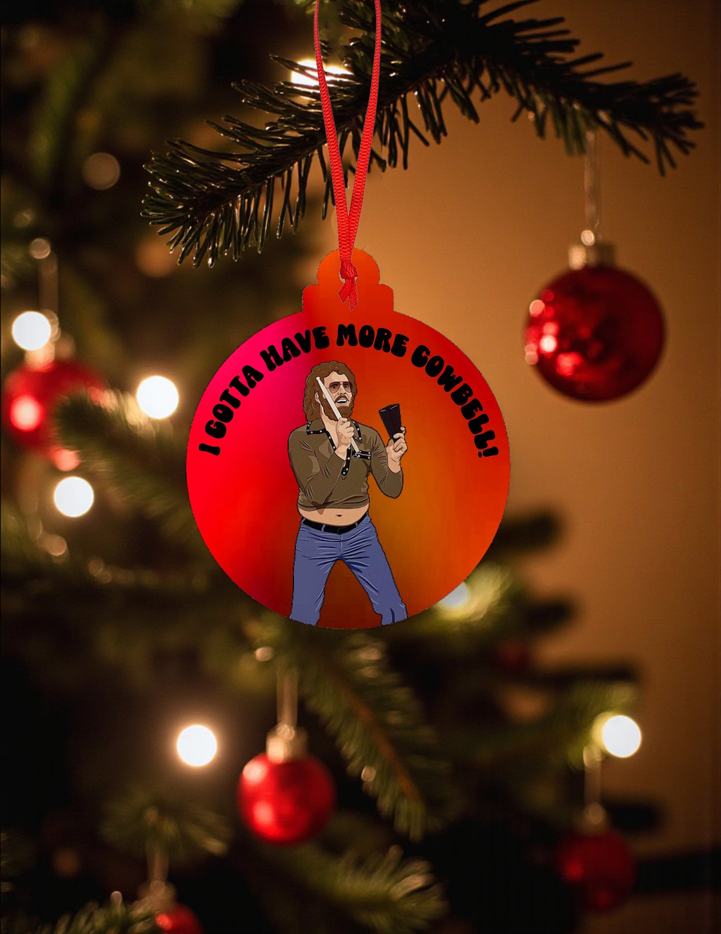 SNL More Cowbell Ceramic Ornament