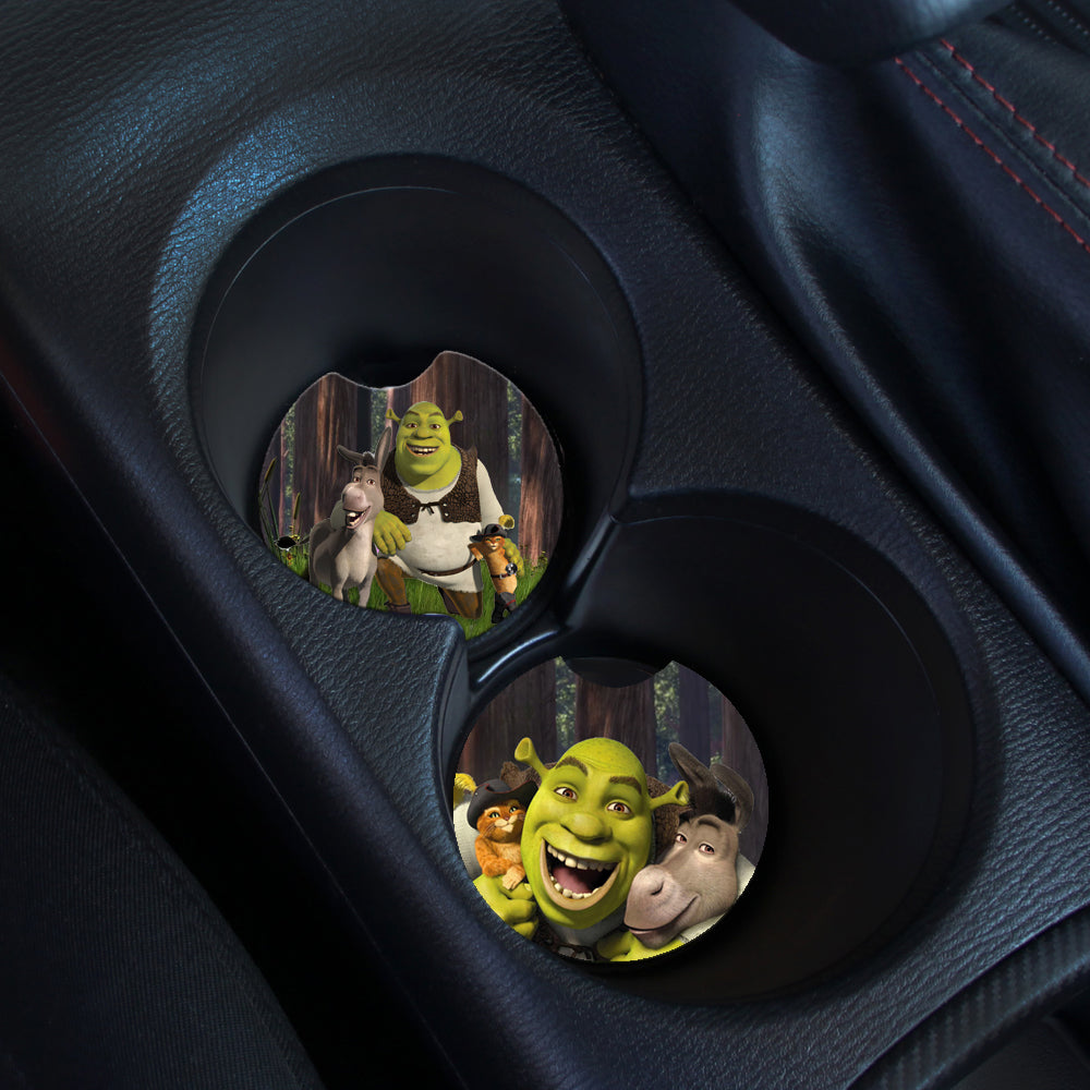 Shrek and Friends Car Coasters - Set of 2!