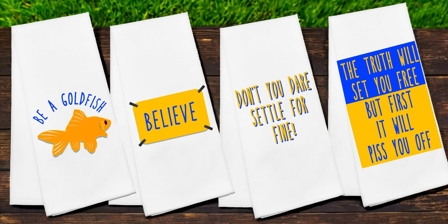 Ted Lasso-Inspired Kitchen Towels - Set of 2, 3, or 4!