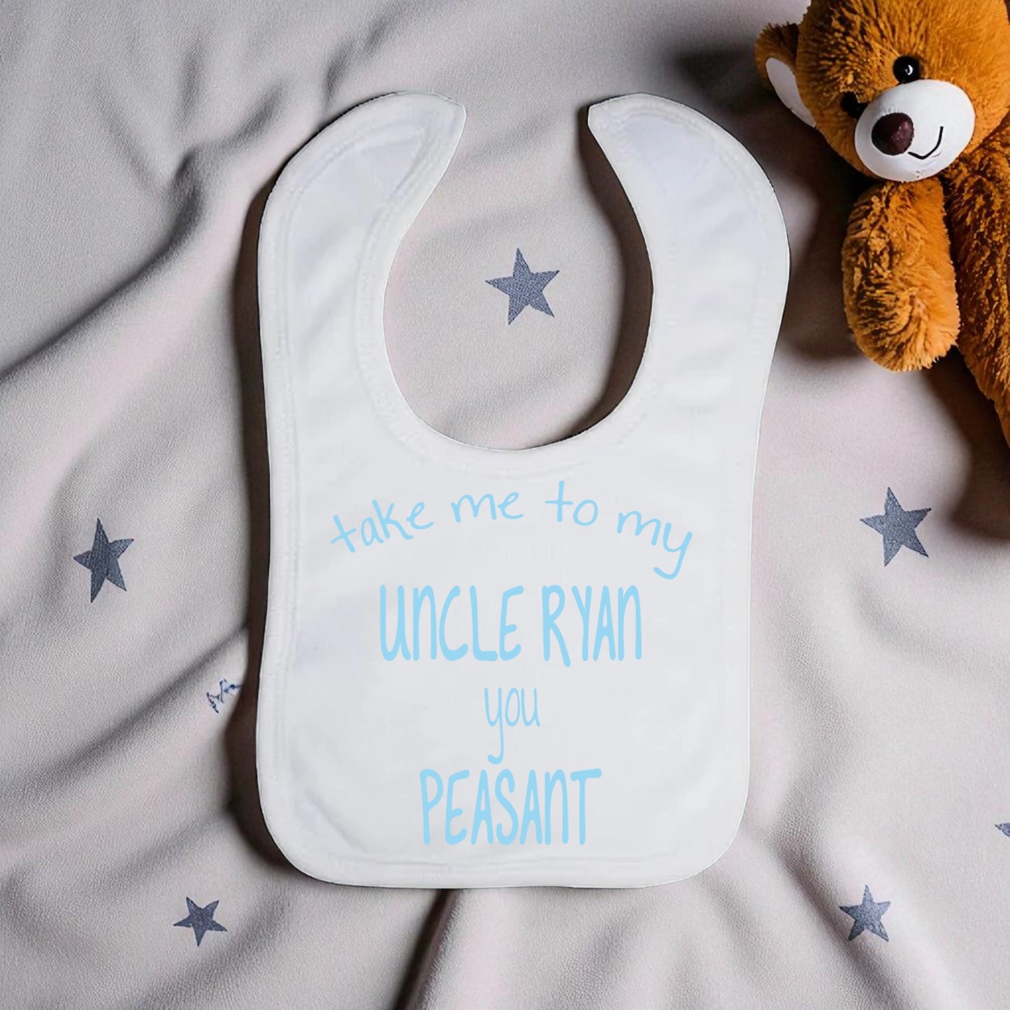 Customized Favorite Uncle Silk Touch Bib