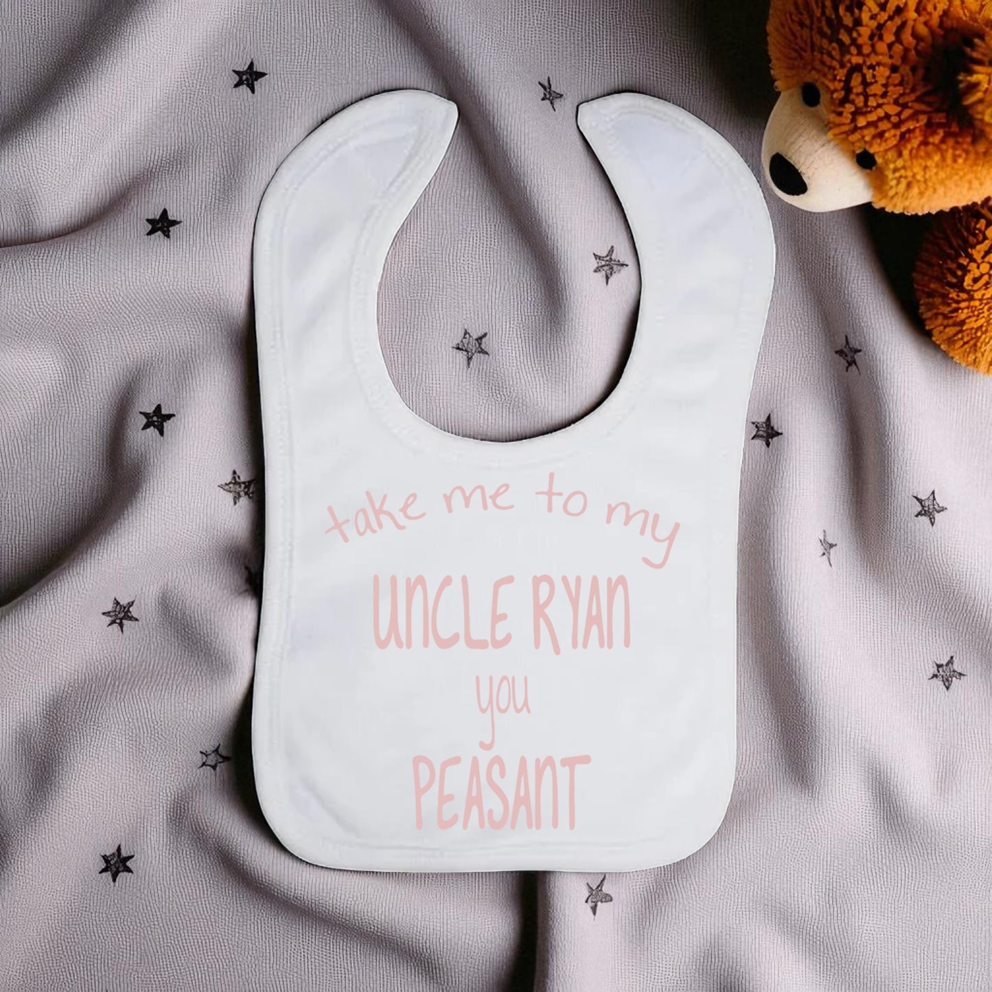 Customized Favorite Uncle Silk Touch Bib