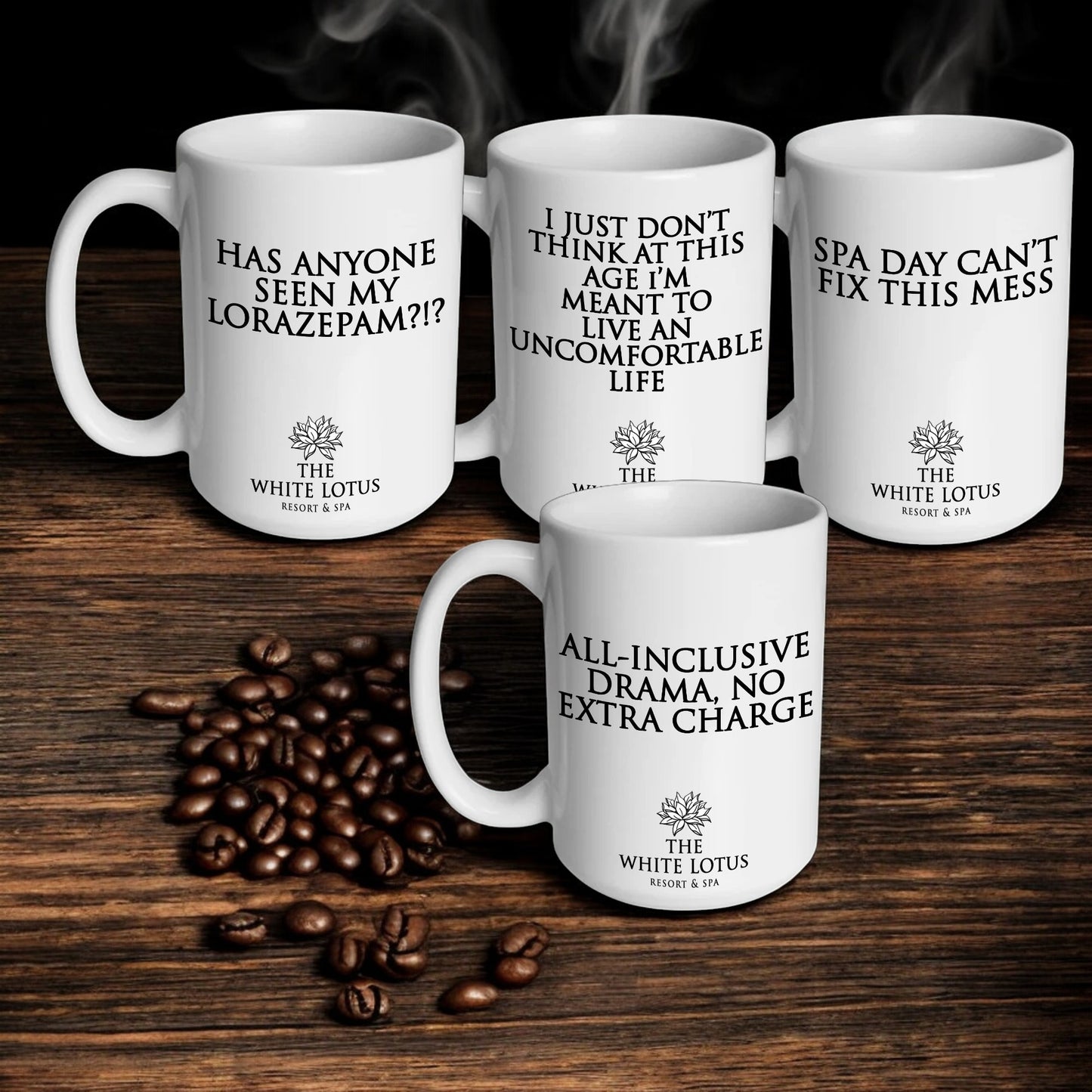 White Lotus-Inspired coffee mug