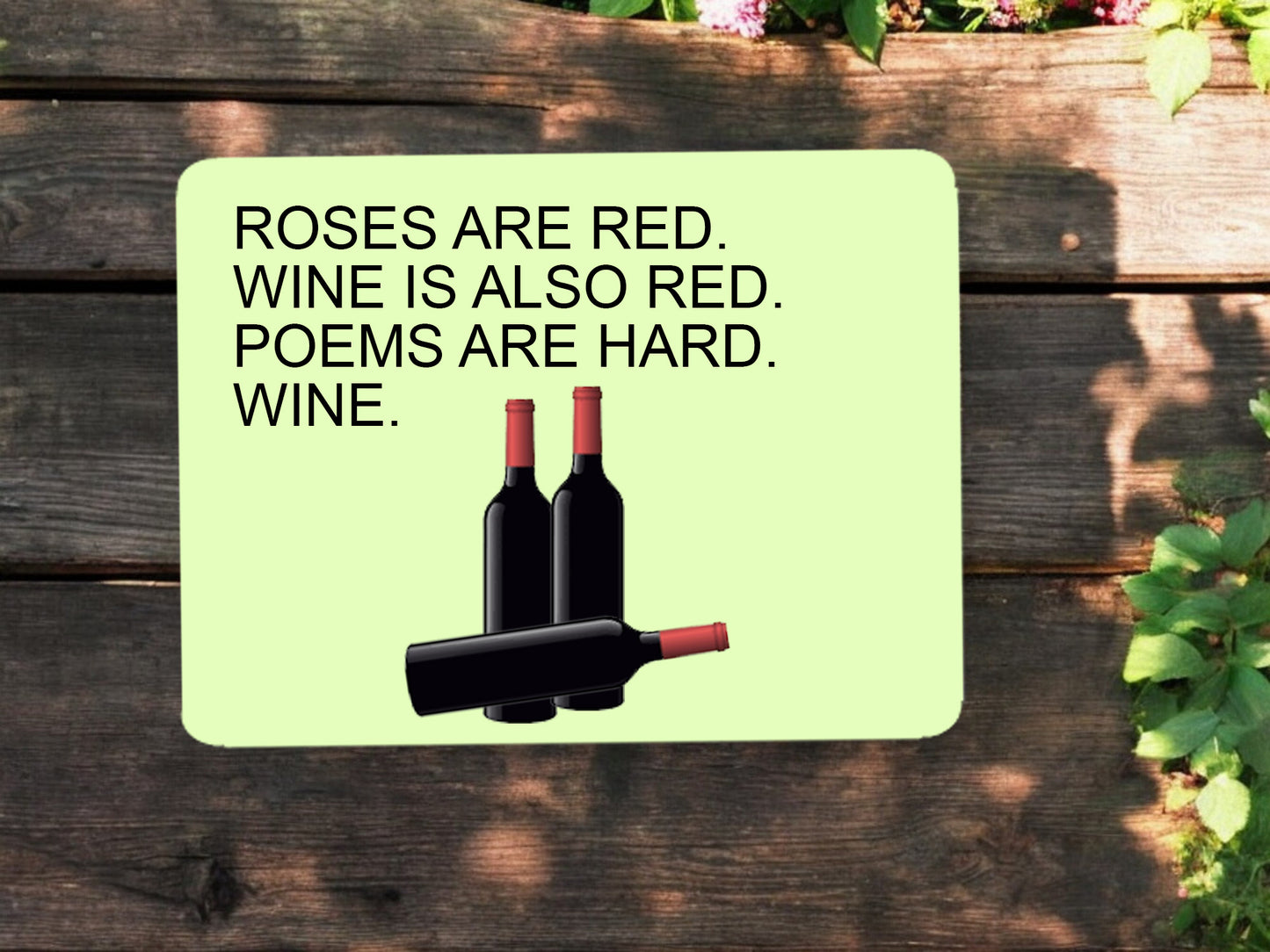 Wine Poem Magnet - Funny!