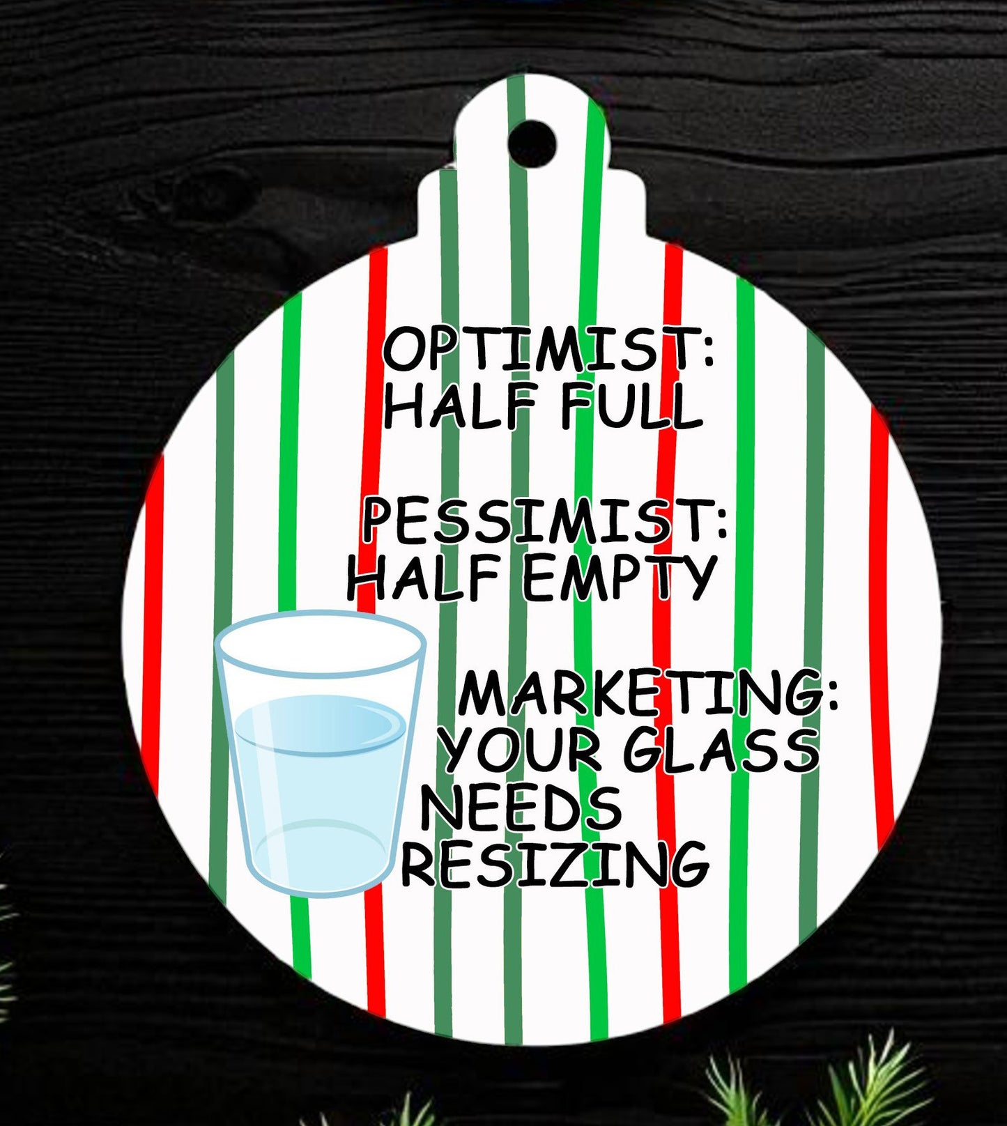 Ceramic Christmas Ornament for your Marketing Professional!