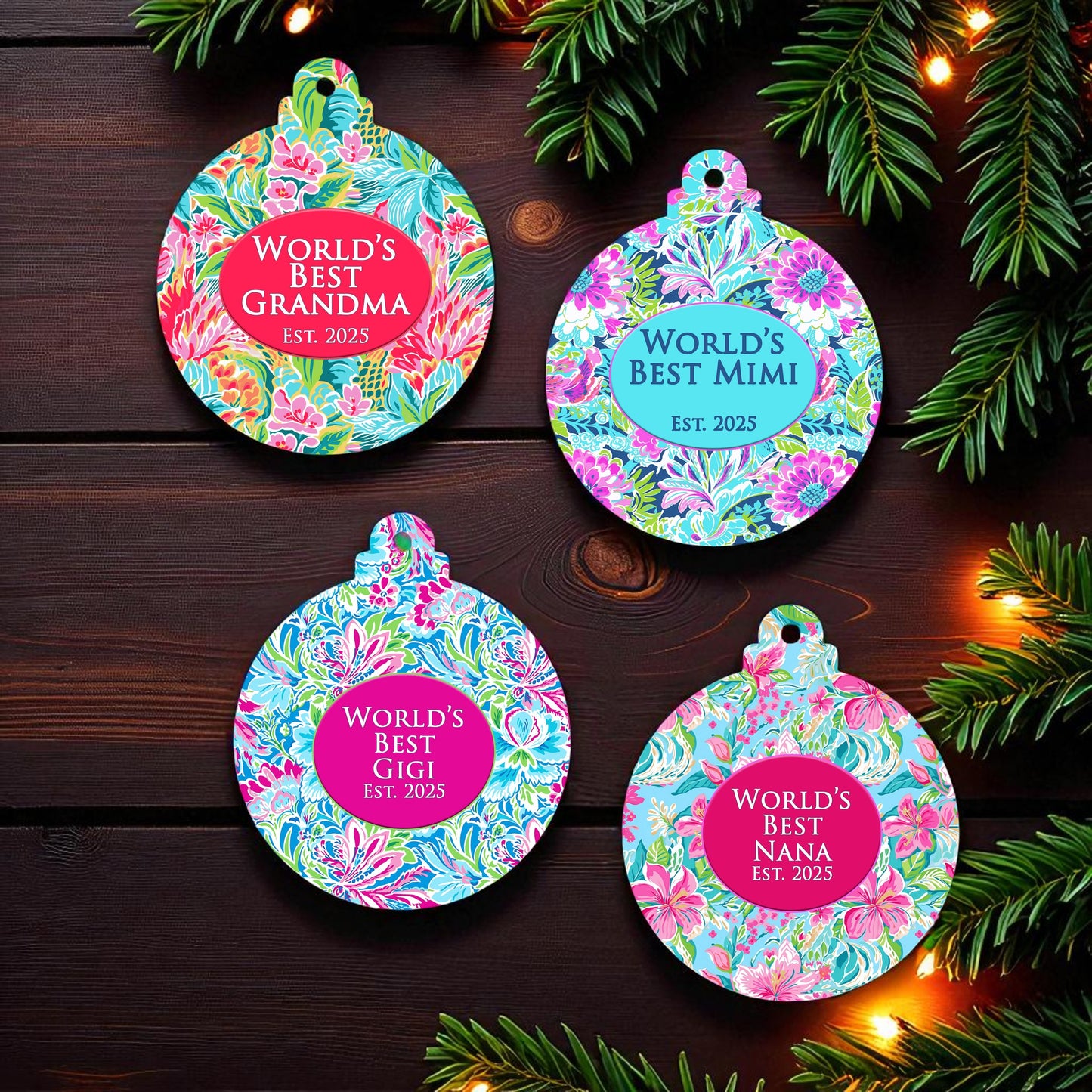 Customized Grandmother Ceramic Ornament