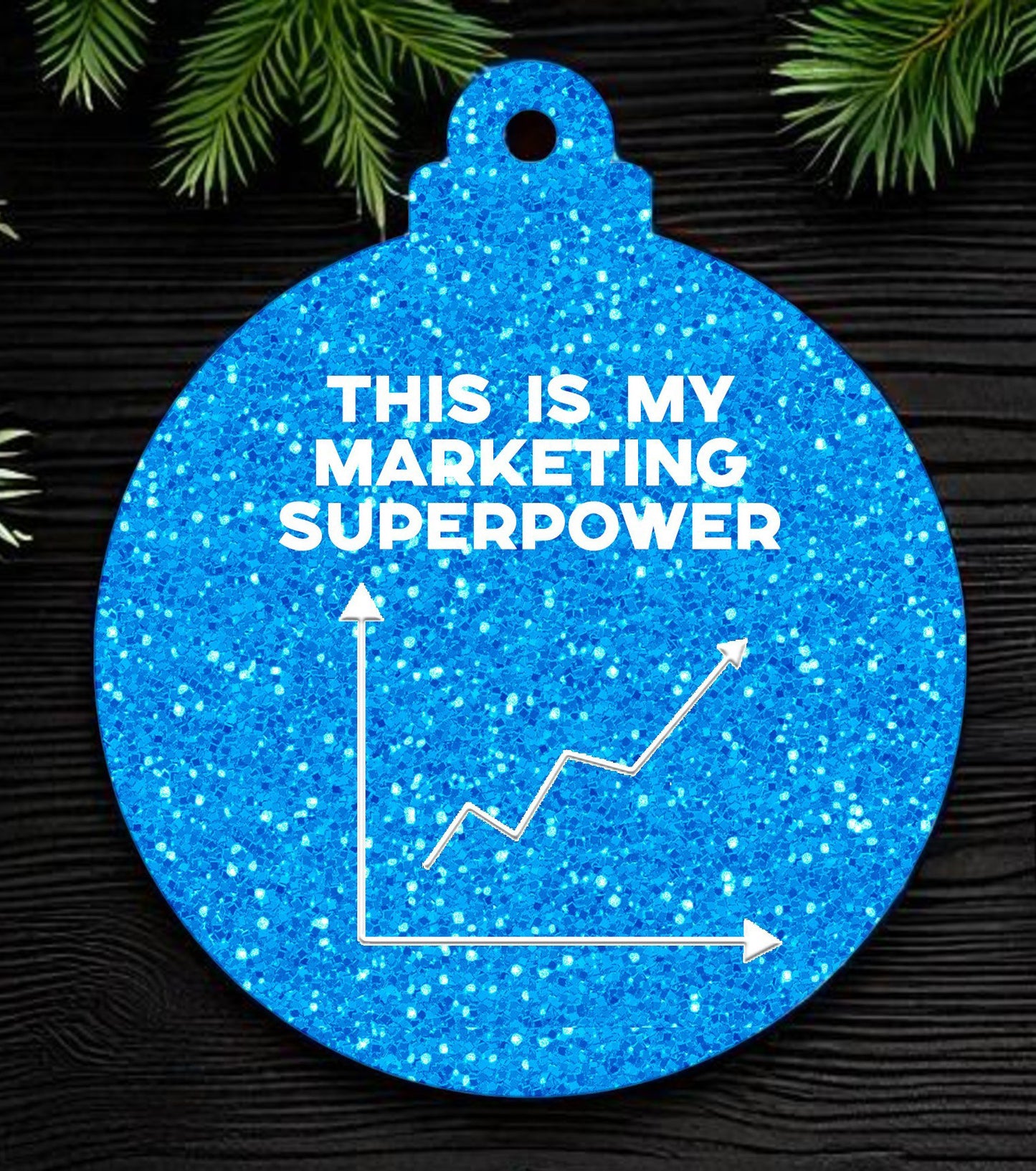 Ceramic Christmas Ornament for your Marketing Professional!