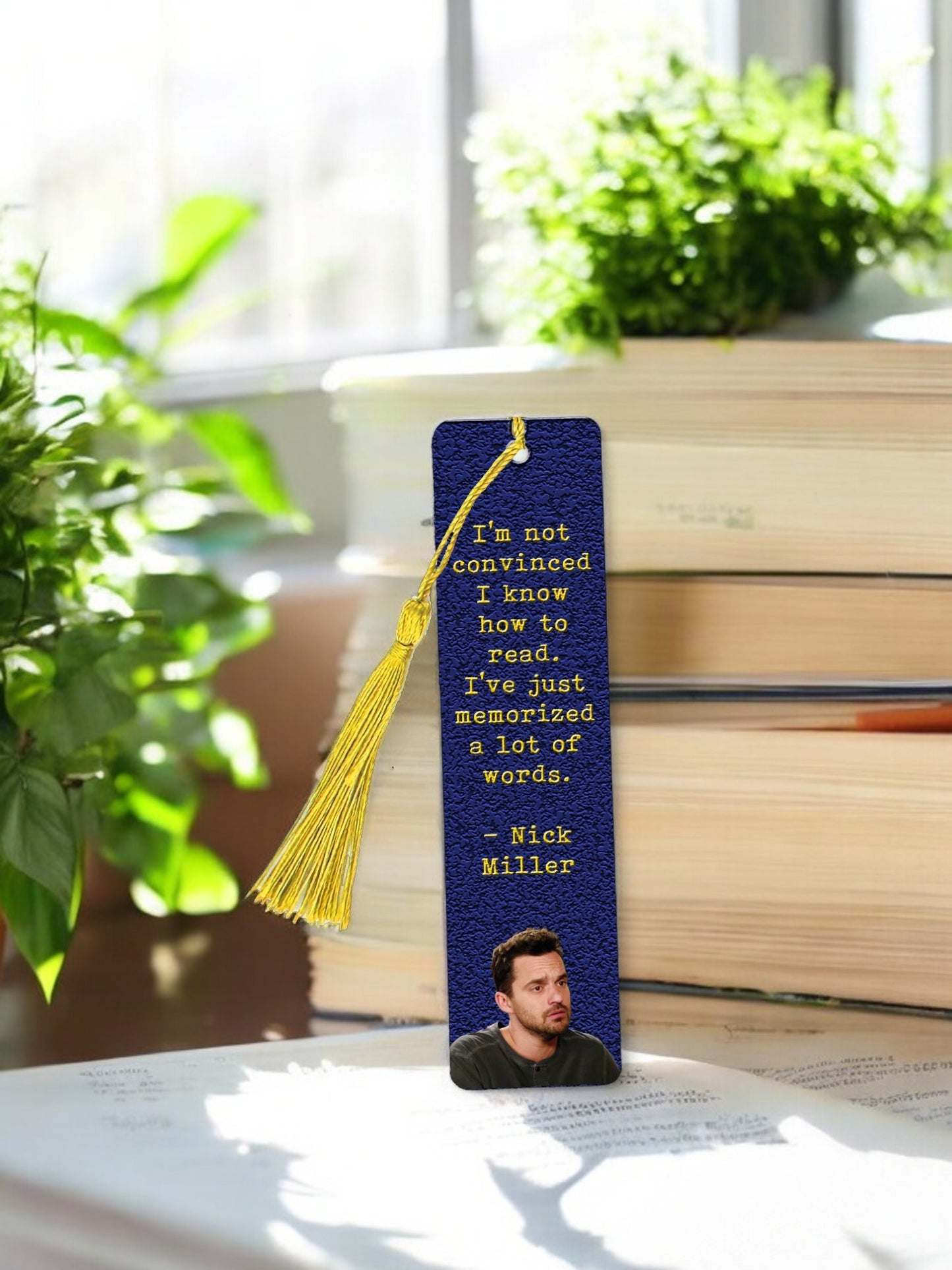 New Girl-Inspired Metal Bookmark