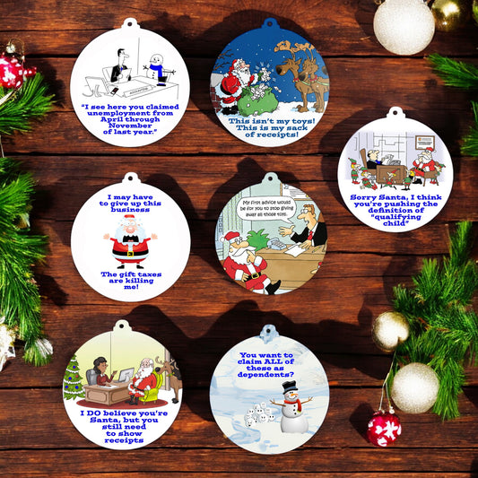 Accountant Ceramic Christmas Ornaments - Mix and Match to Make a Set!