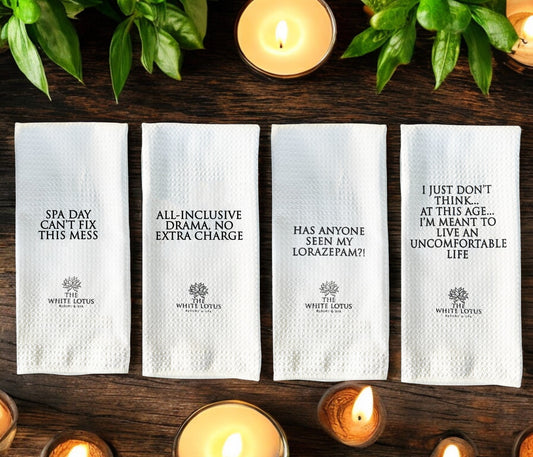 White Lotus - Inspired Tea Towels - Set of 2!