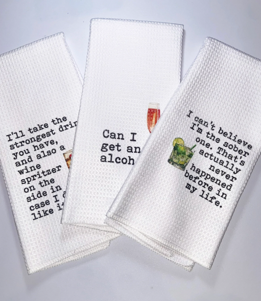 New Girl-inspired tea towels - Set of 2 or 3!