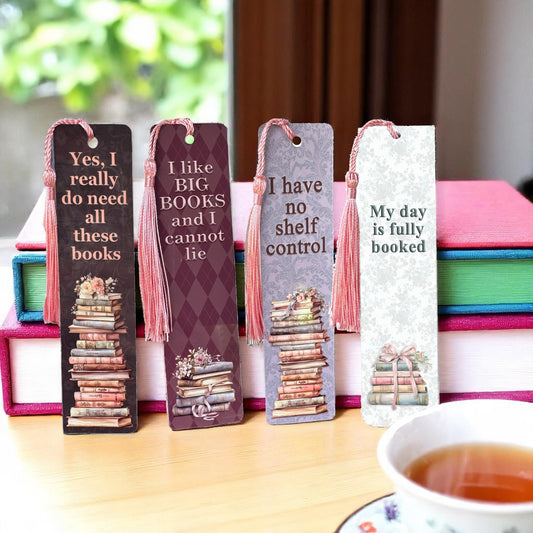 Pastel Books Metal Bookmarks