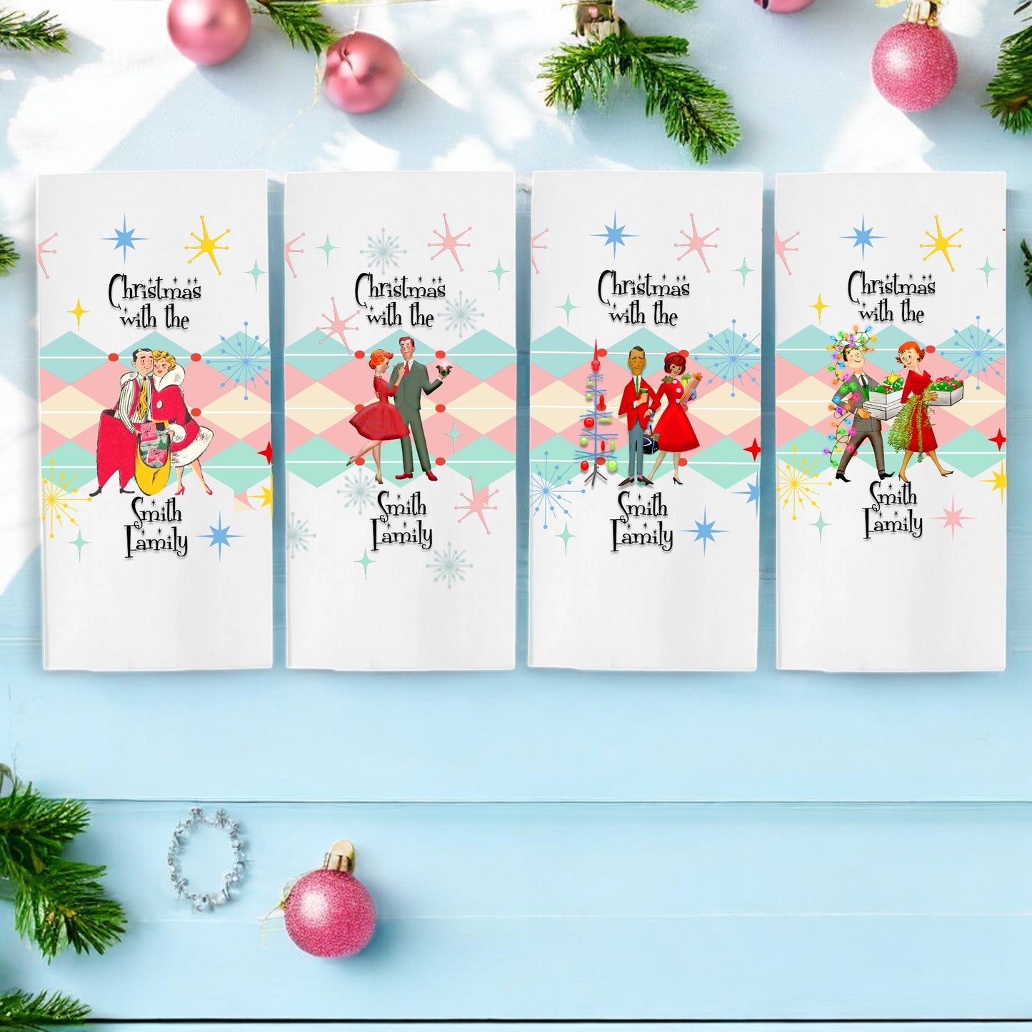 MCM Christmas Tea Towels - Mix and Match!