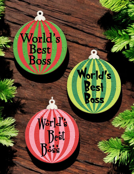 Best Boss Holiday Ornament