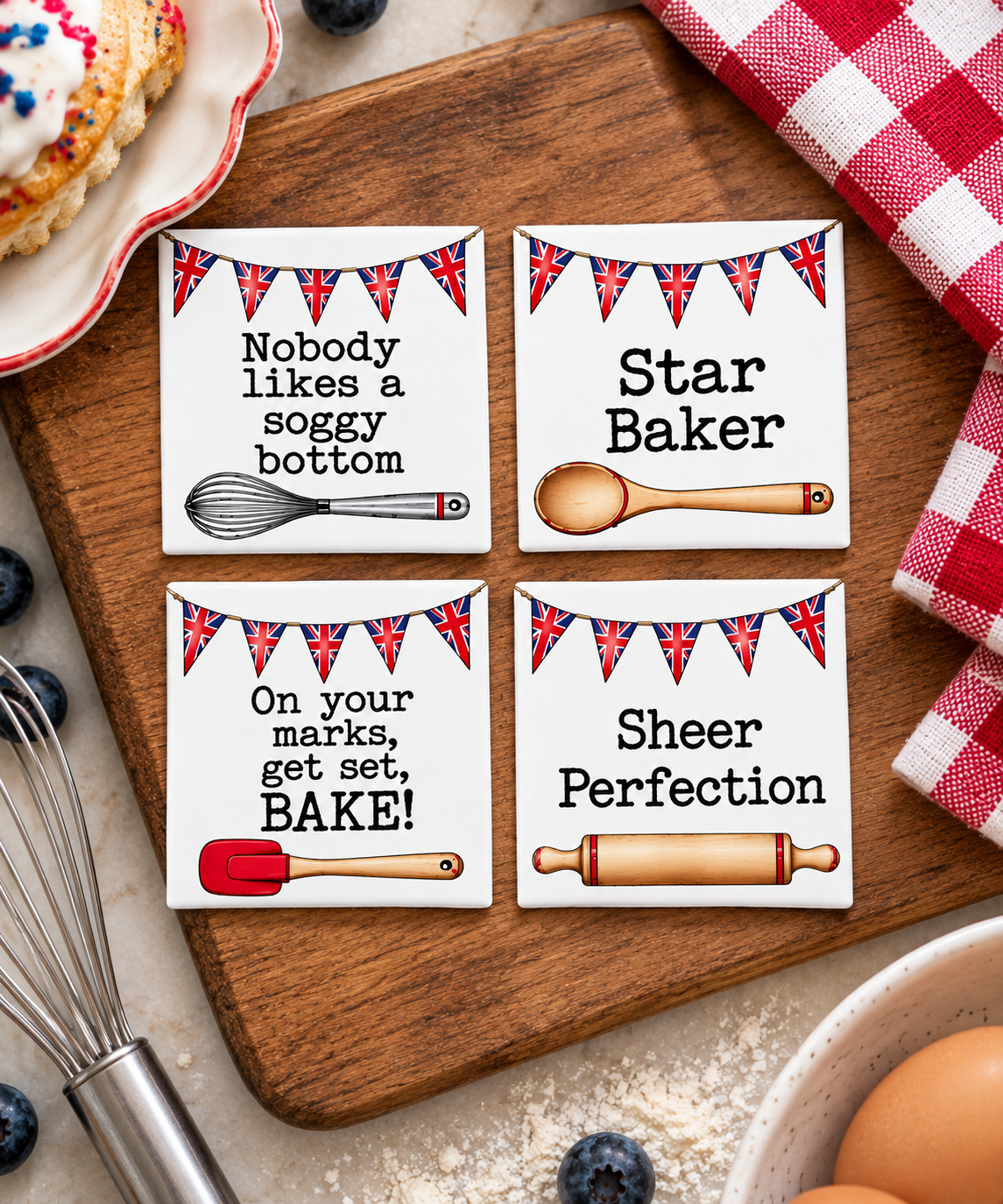 Great British Bake Off-Inspired Magnets - Set of 2, 3, or 4!