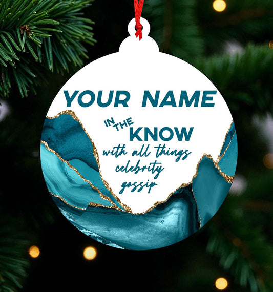 Customized "Celebrity Gossip" Ceramic Ornament