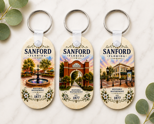 Historic Sanford, FL Keychains - Choice of 3 Designs