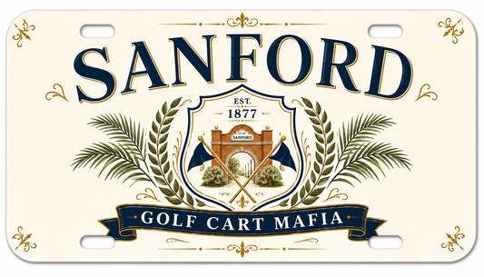 Sanford, FL Golf Cart Mafia License Plate