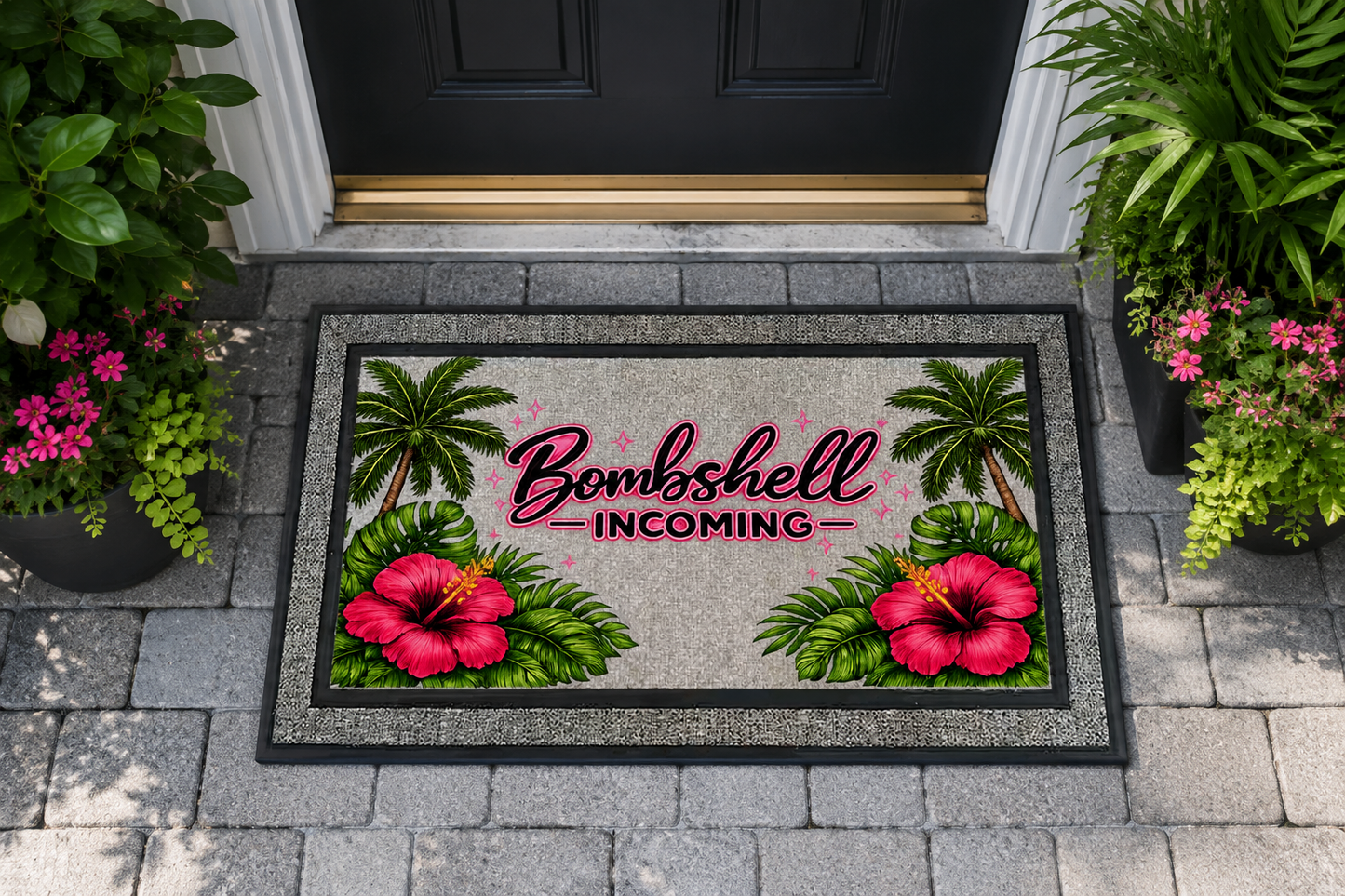 Bombshell Incoming Door Mat