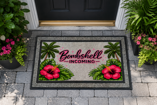 Bombshell Incoming Door Mat