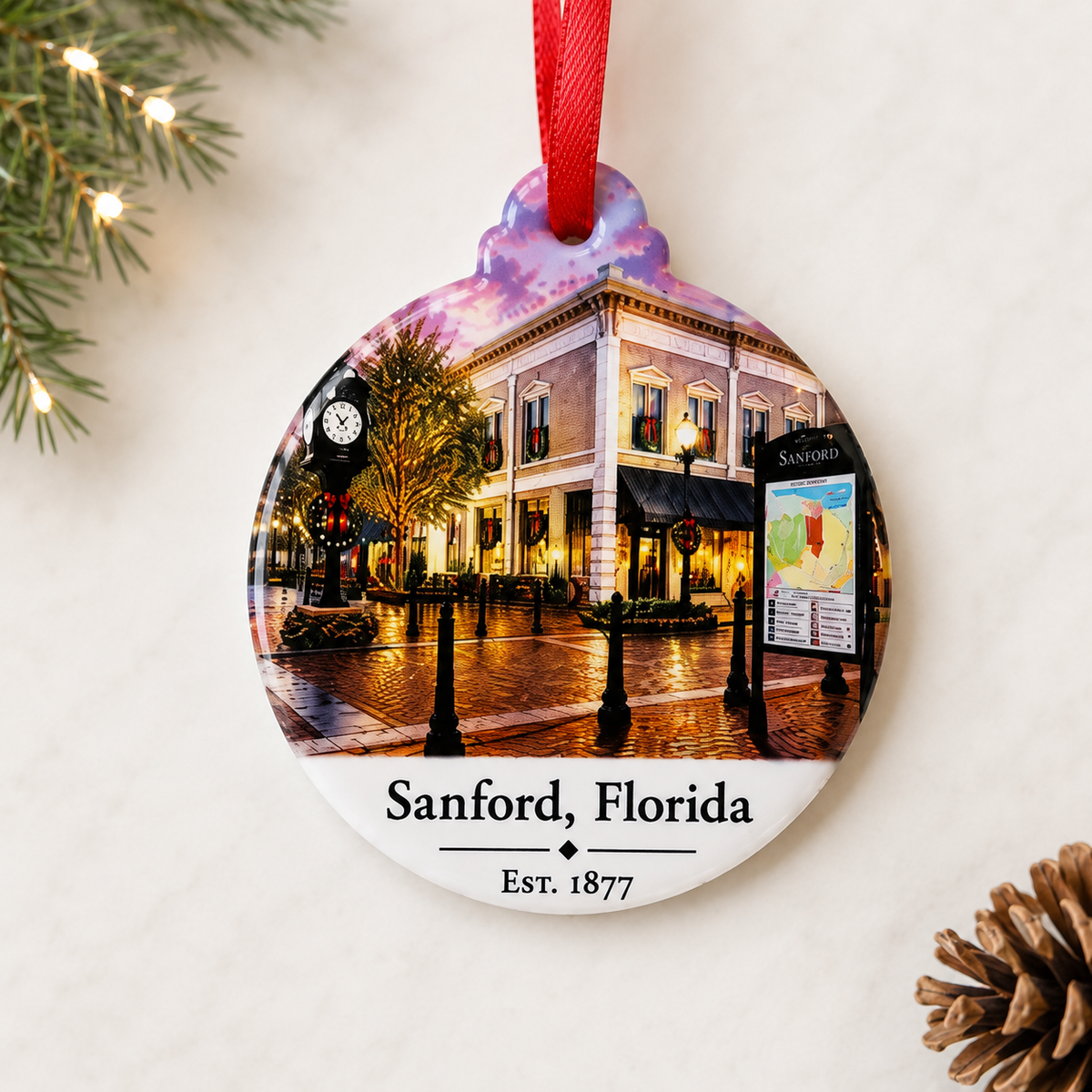 Sanford, FL Historic Ceramic Ornament