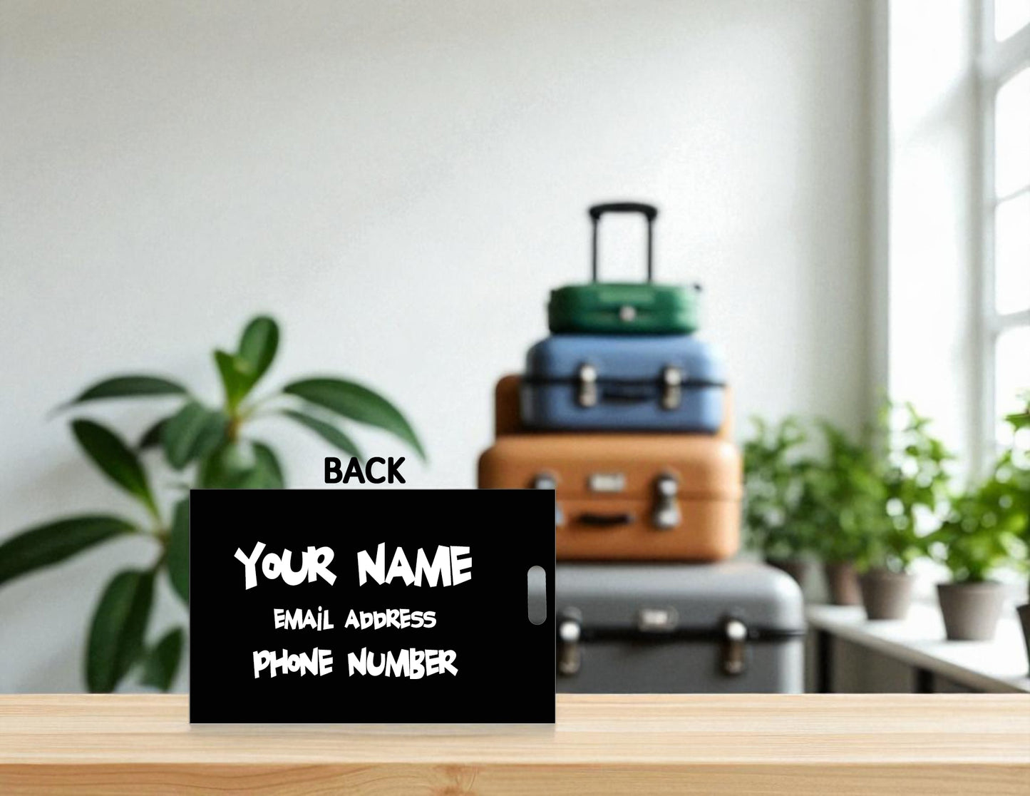 Chit "Do It Lady" Luggage Tag - Hard MDF Plastic