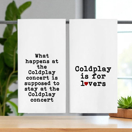 Coldplay Tea Towels - Set of 2!