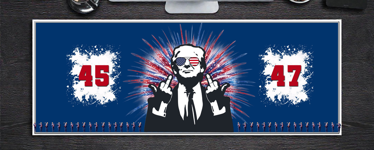 Oversized Desk Pad Featuring Dancing Trump