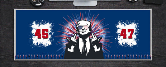 Oversized Desk Pad Featuring Dancing Trump