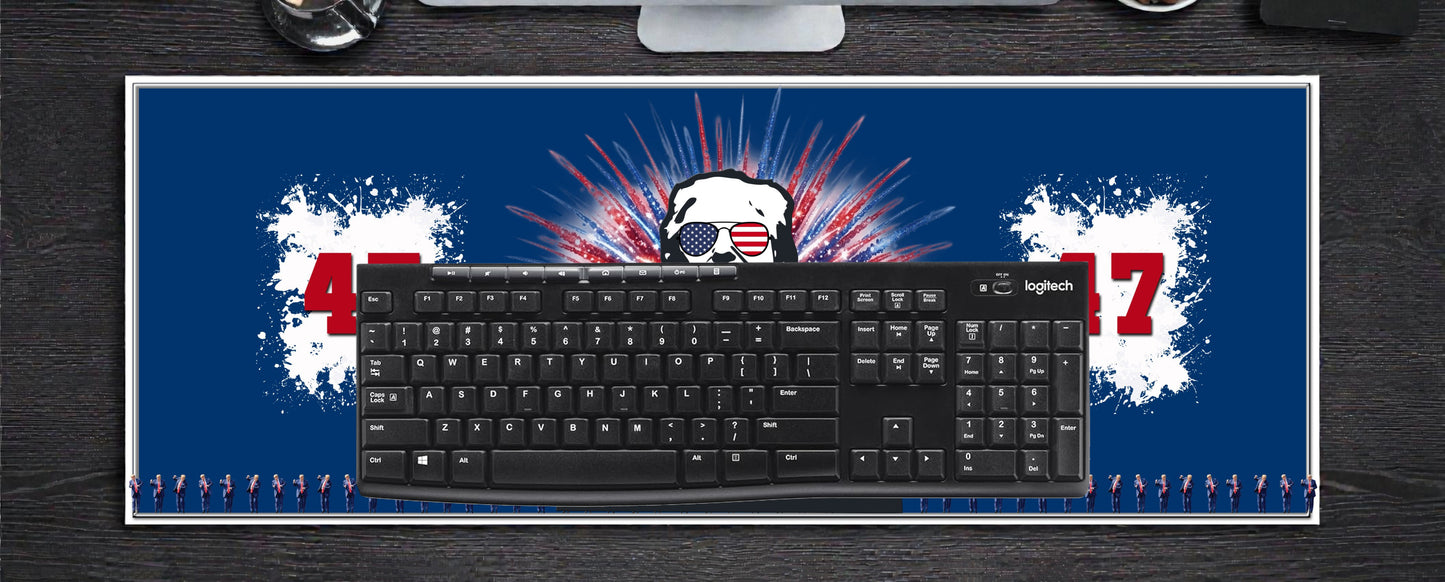 Oversized Desk Pad Featuring Dancing Trump
