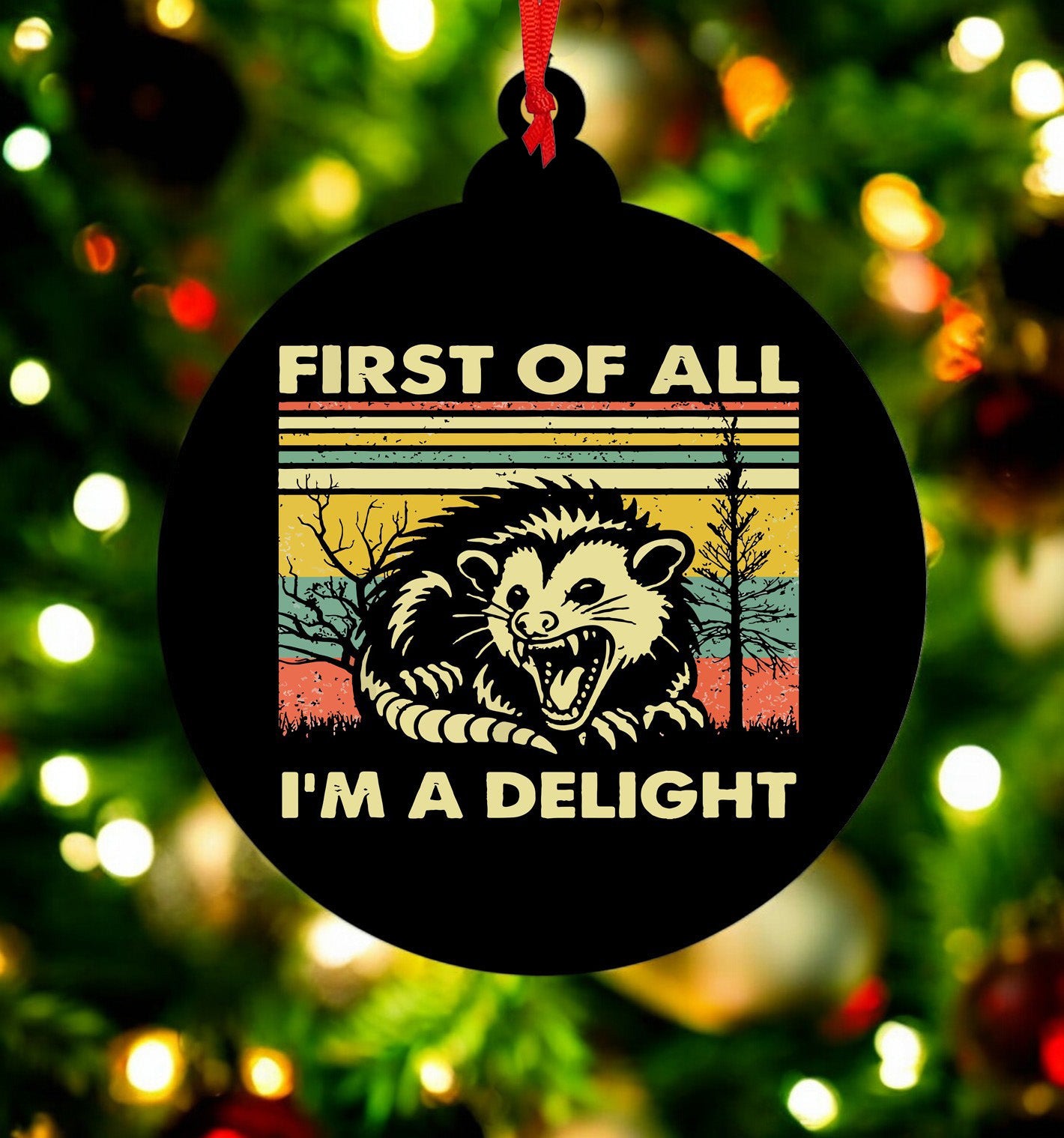 I'm a Delight Ceramic Christmas Ornament