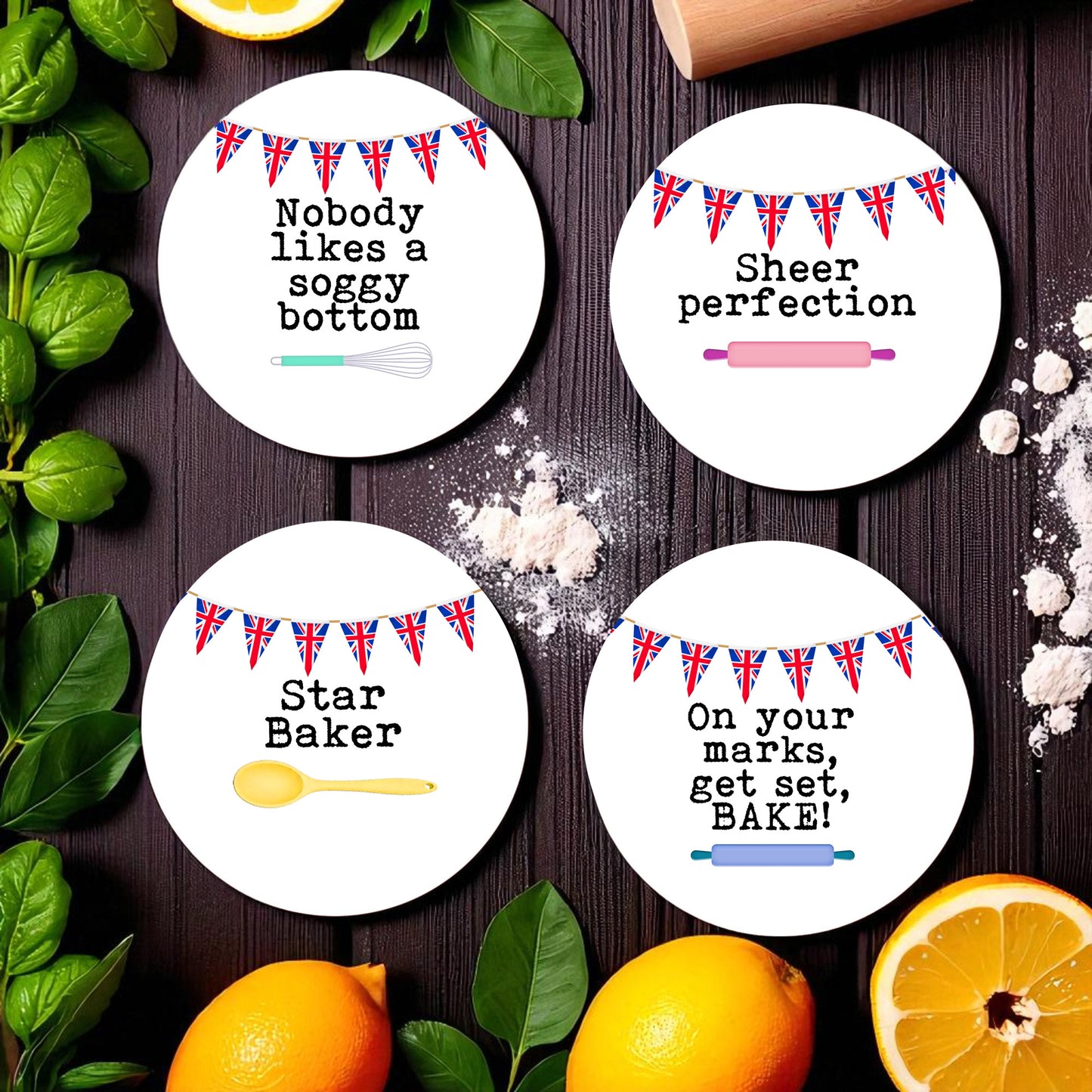 Great British Bake Off - Inspired Ceramic Coasters!