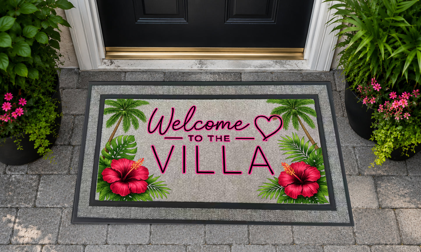 Welcome to the Villa Welcome Mat