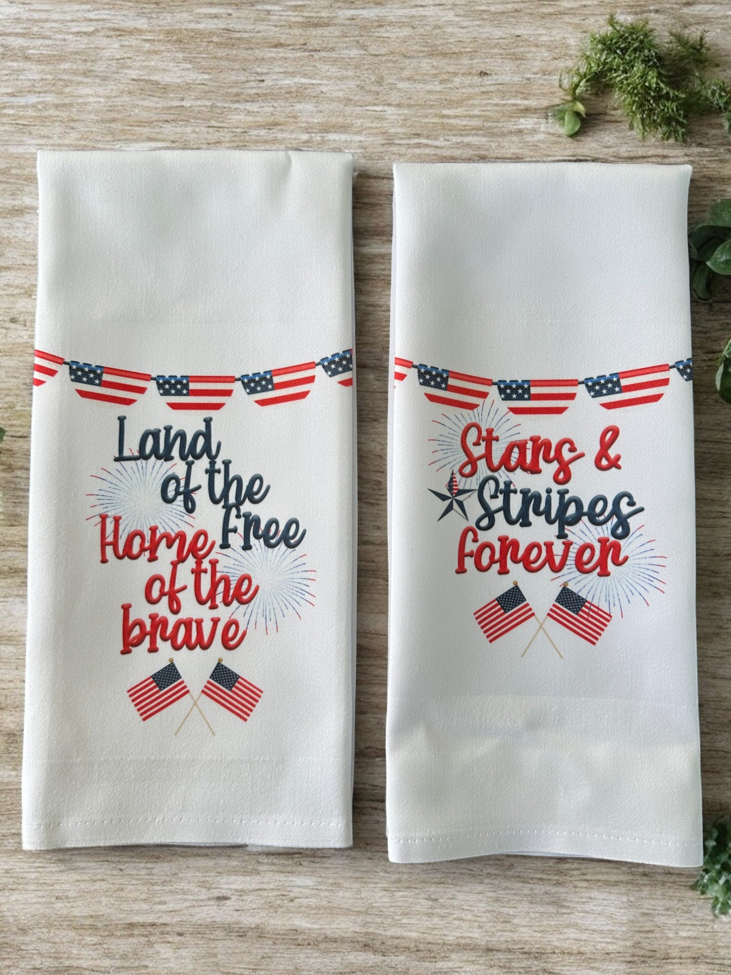 Patriotic Tea Towels - Set of 2!