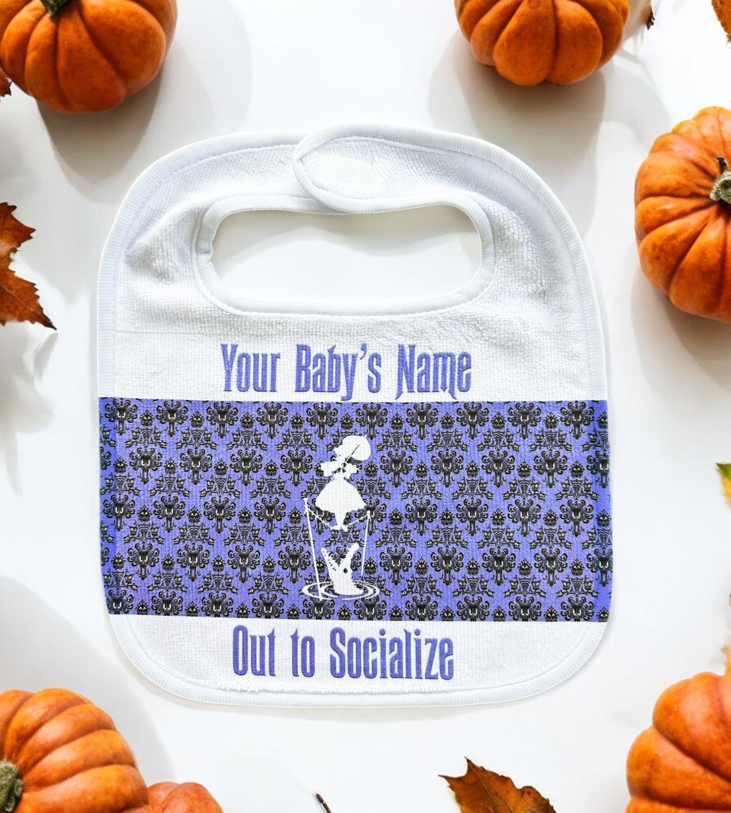 Haunted Mansion-Inspired Customized Baby Bib