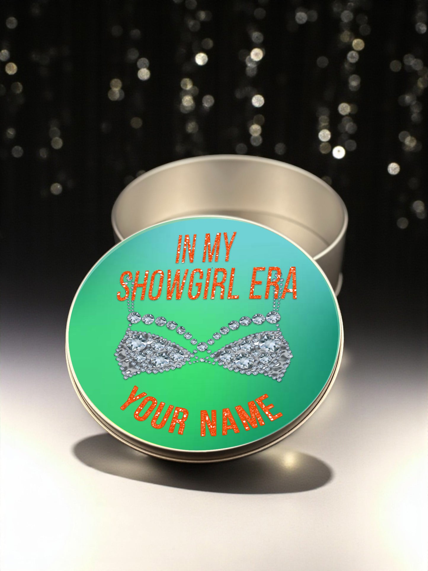 Personalized "In My Showgirl Era" Metal Box