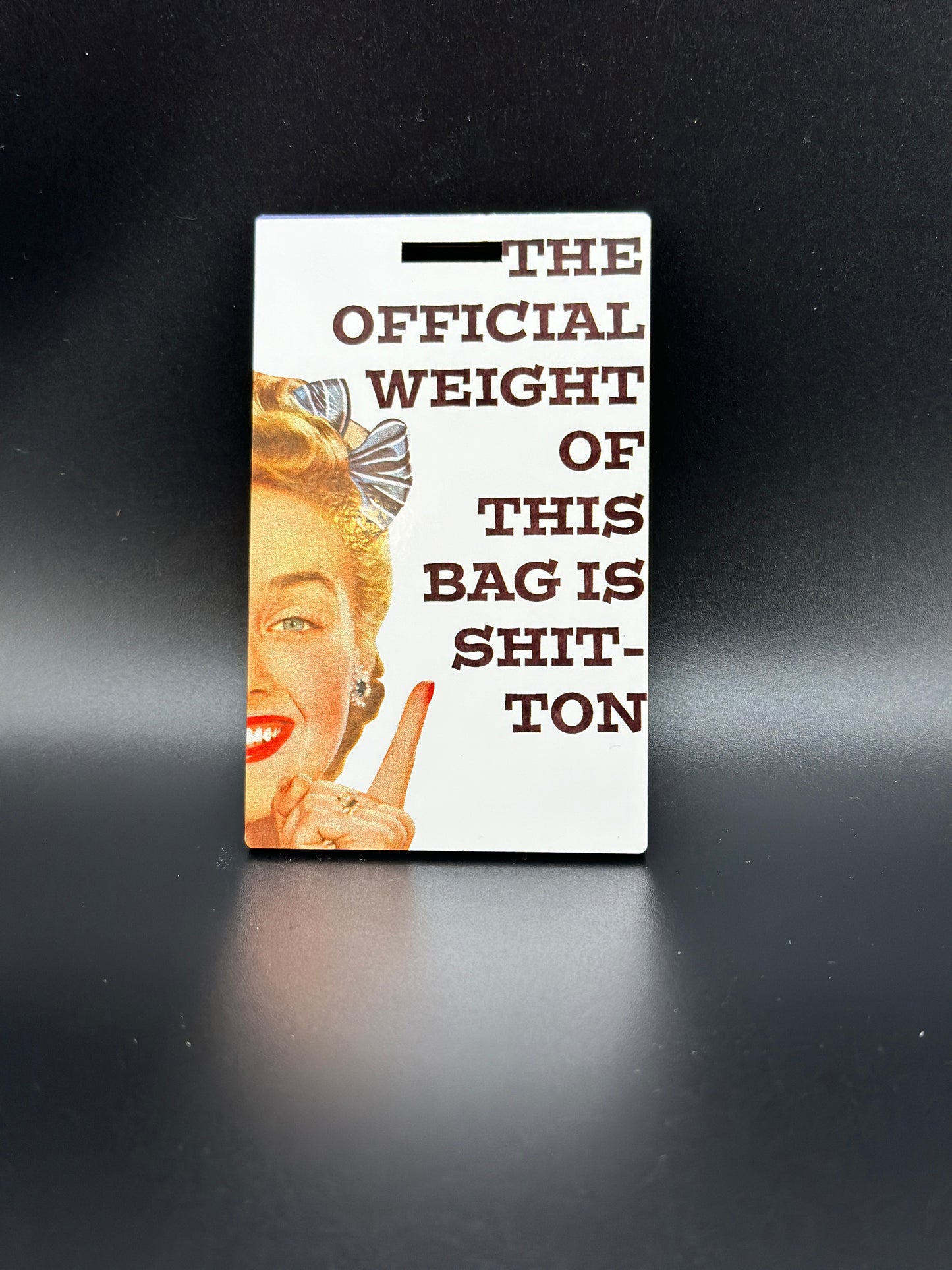 Official Weight of this Bag Luggage Tag - Funny